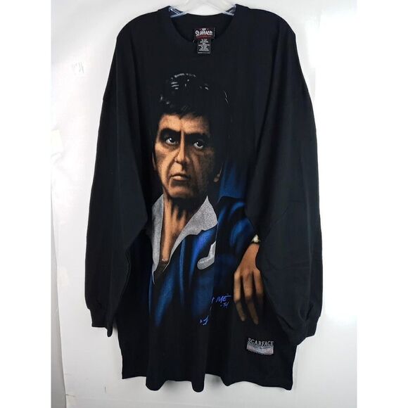 Scarface Clothing Co. I Trust Me Long Sleeve T Shirt Men Sz 3XL Y2K Vintage New - Picture 12 of 16
